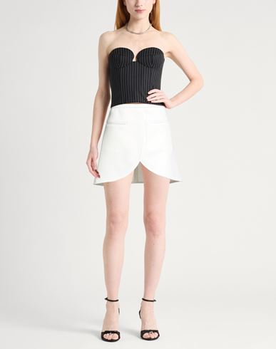 Courrèges Woman Mini skirt Ivory Size 6 Polyester, Acetate
