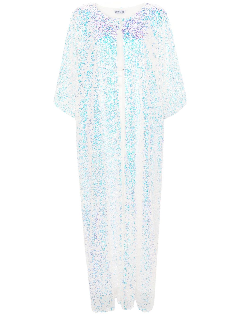 Lily sequinned maxi dress - White