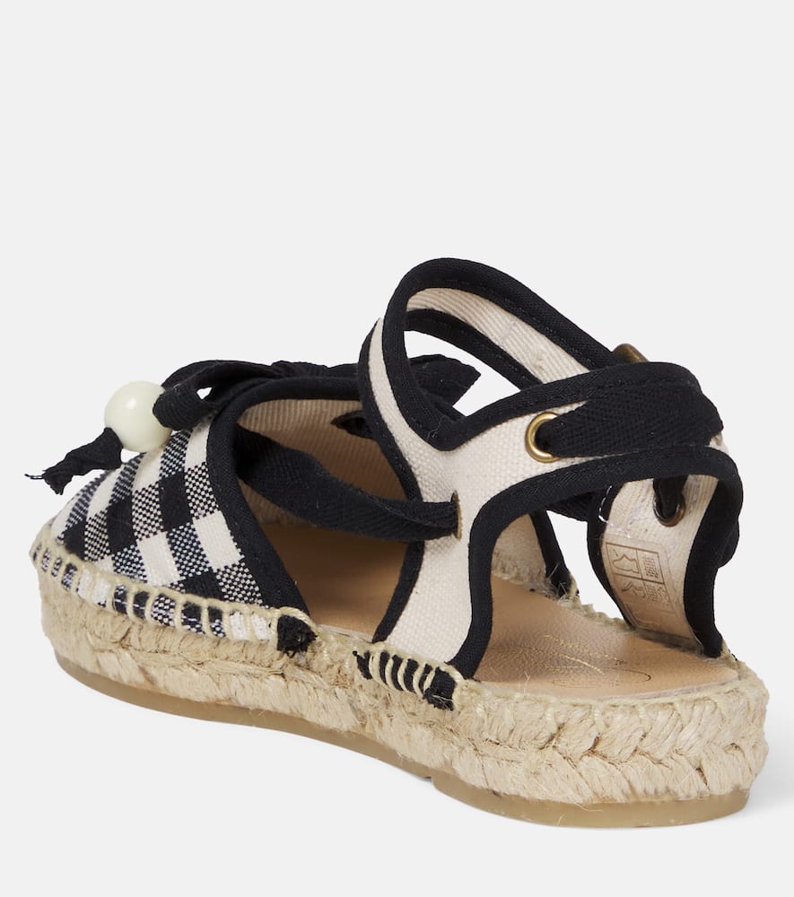 Evila gingham espadrille sandals