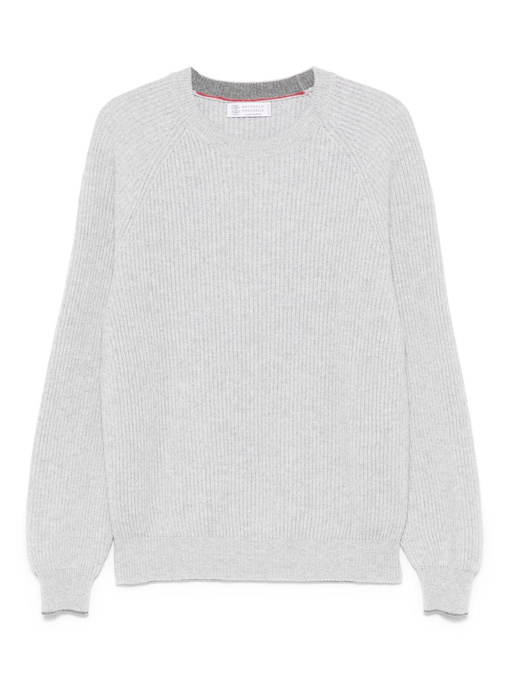 Ribbed-knit jumper - Grey