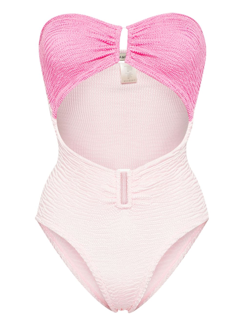 Rene smock-design swimsuit - Pink