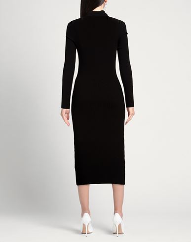 Woman Midi dress Black Size 10 Viscose, Polyester