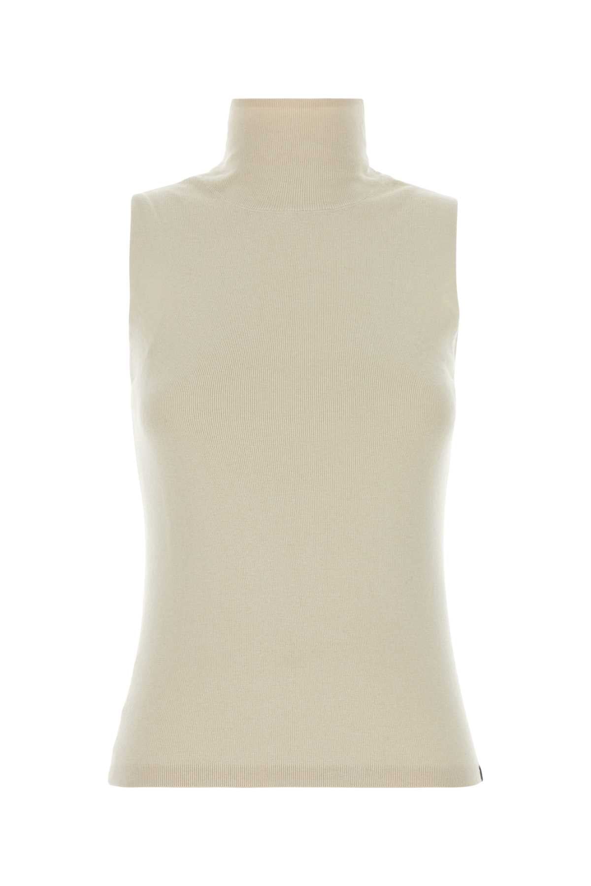 Collo Tank Top — Beige