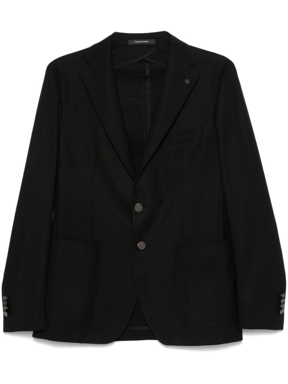 Brooch detail blazer - Black