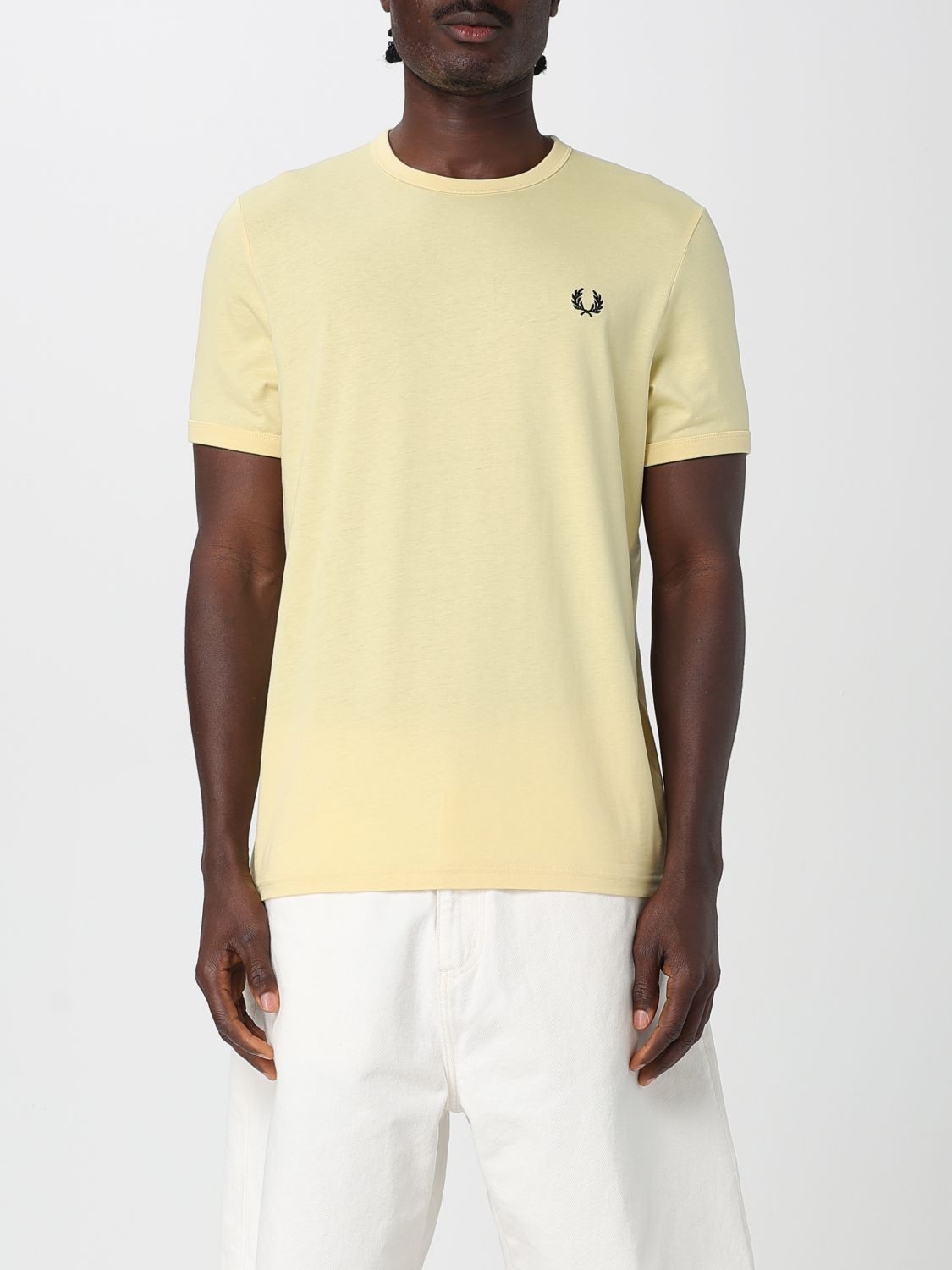 T-Shirt FRED PERRY Men color Mustard