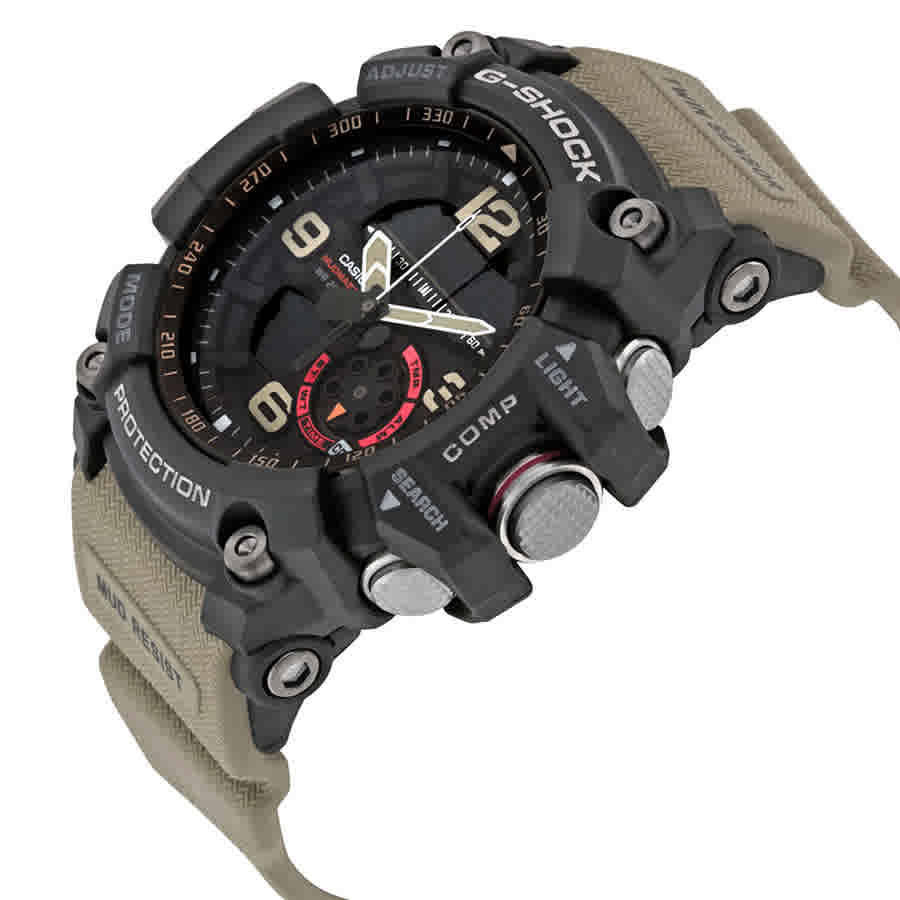 G-Shock Black Dial Tan Resin Strap Mens Watch GG1000-1A5