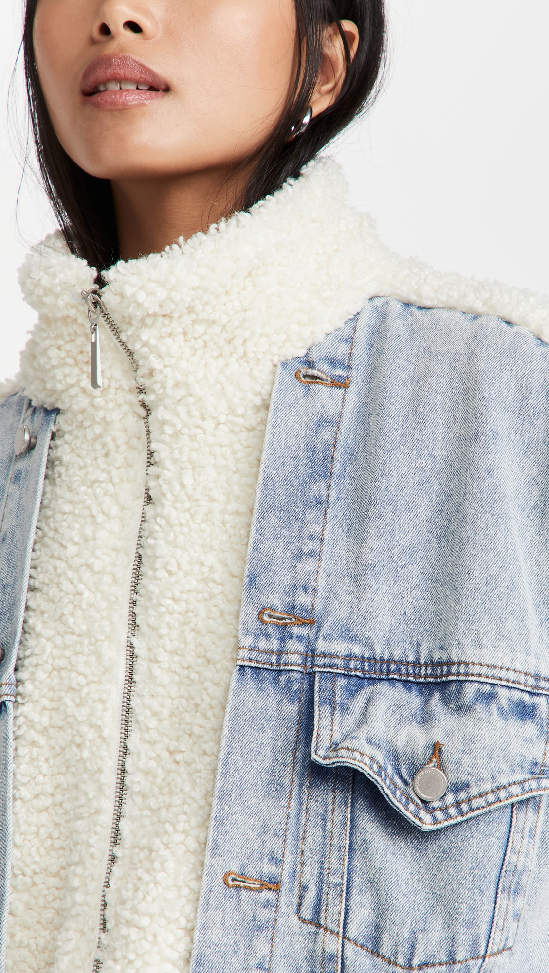Bear Hug Denim Sherpa Jacket Bear Hug