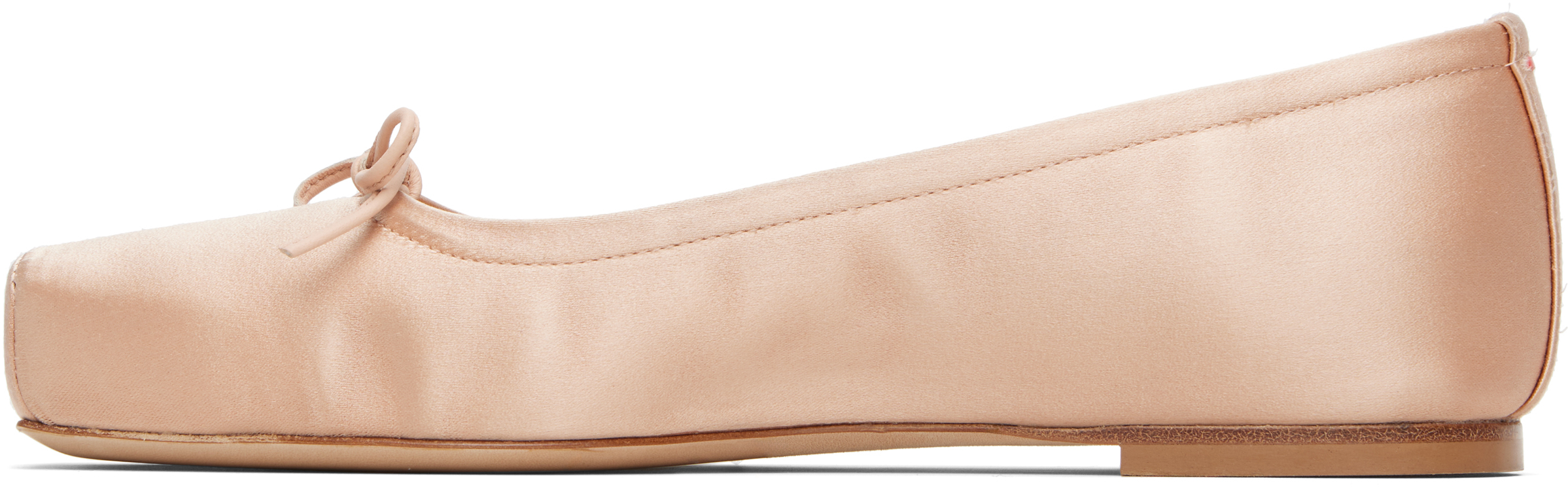 Pink Gabriella Satin Ballerina Flats