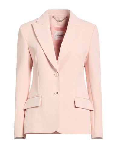 Woman Blazer Light pink Size 4 Polyester, Elastane