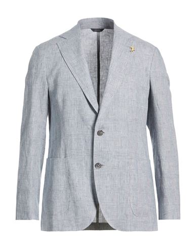 Man Blazer Light blue Size 40 Linen