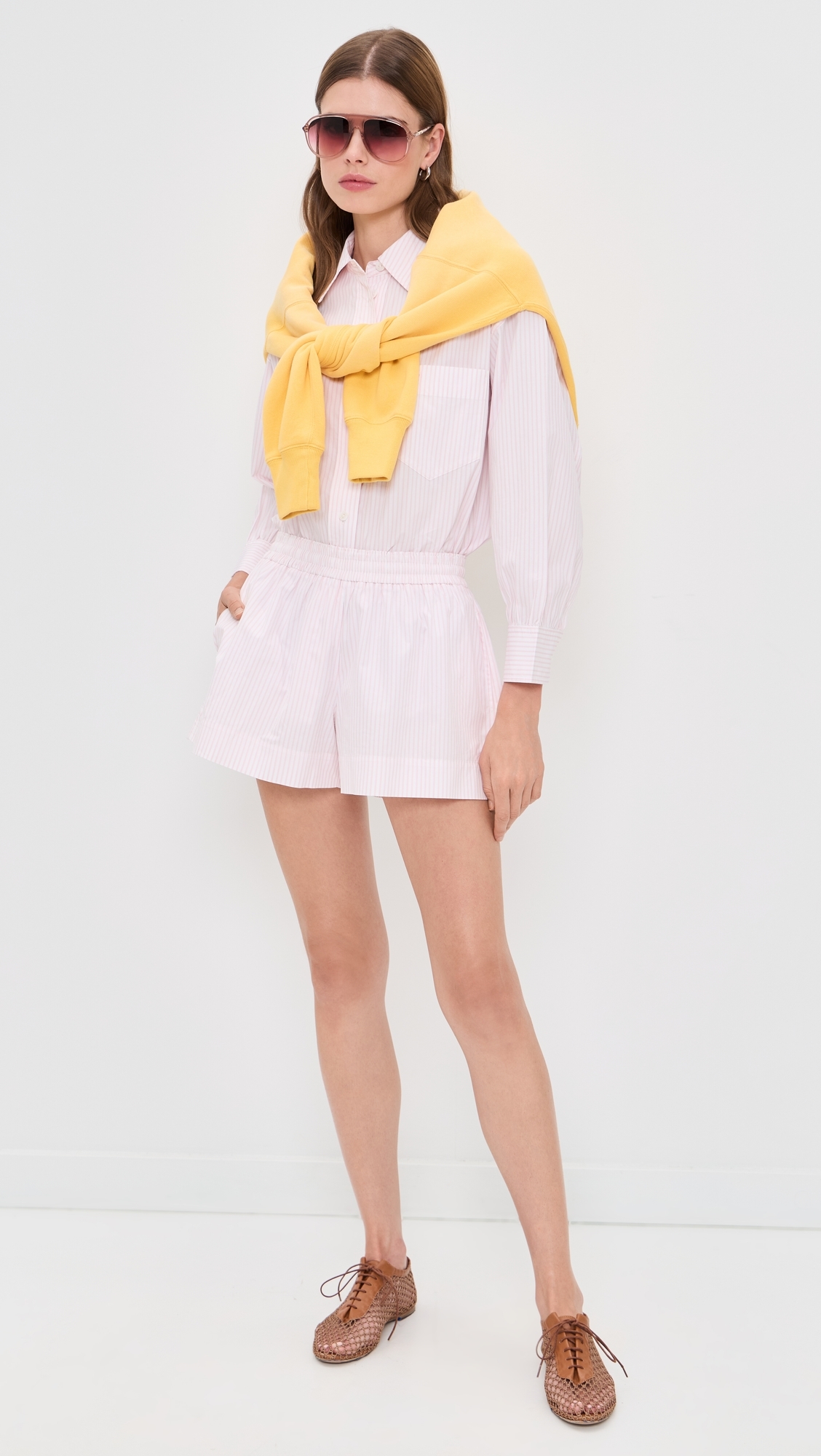 Kappa Button-Up Shirt Blush Stripe