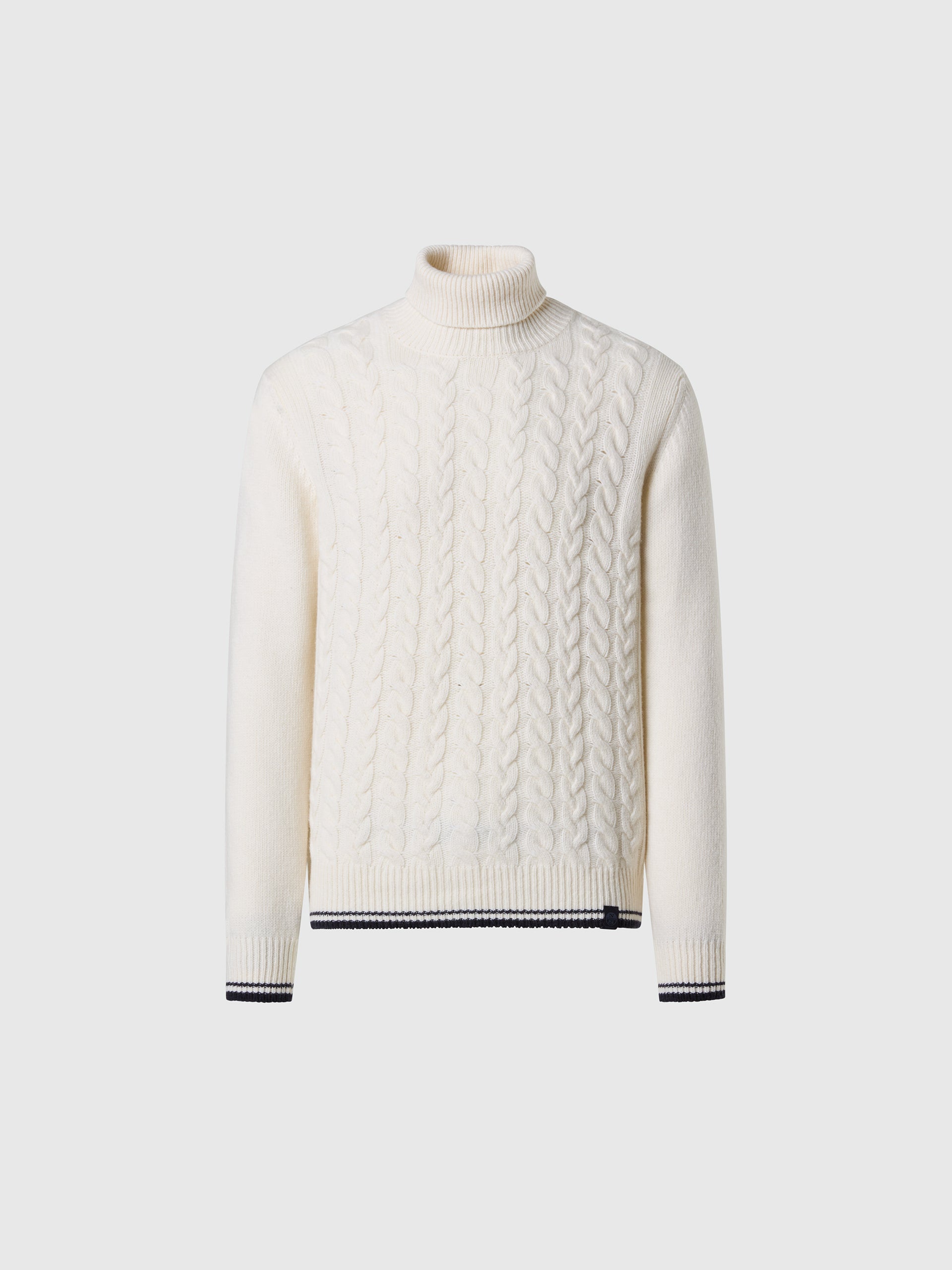Pullover mit Zopfstrick vorne
