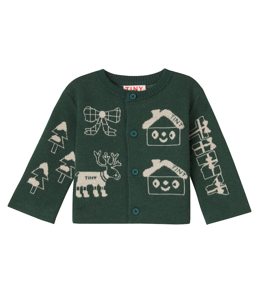 Baby Tiny Town wool-blend cardigan