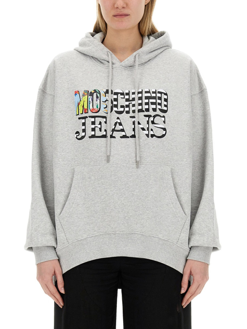 Moschino - logo hooded oversize knitwear
