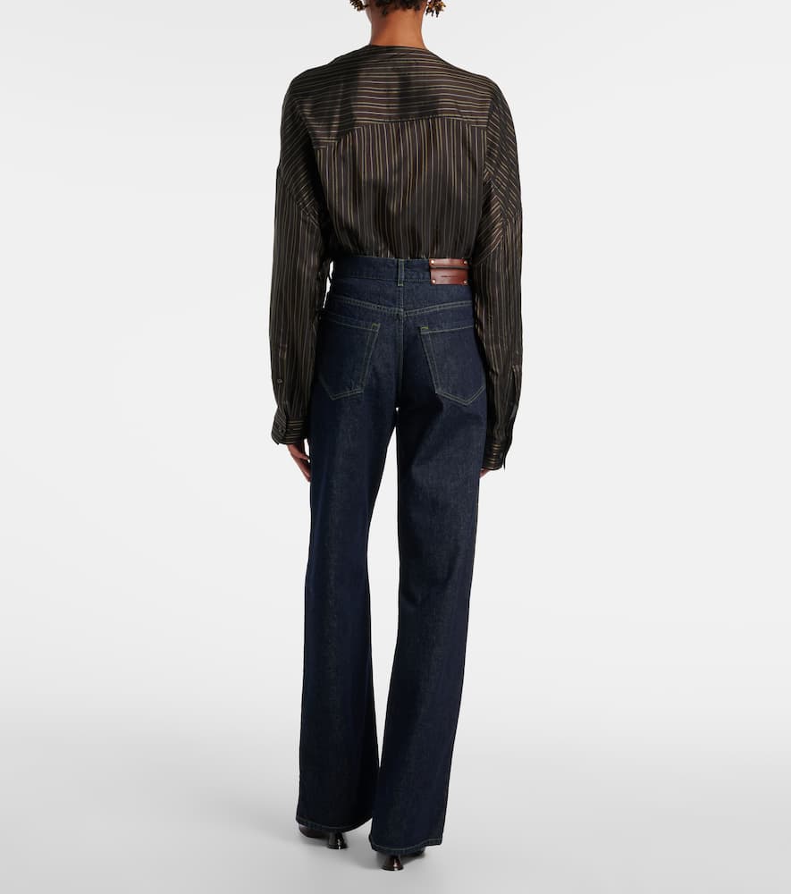 High-rise wide-leg jeans
