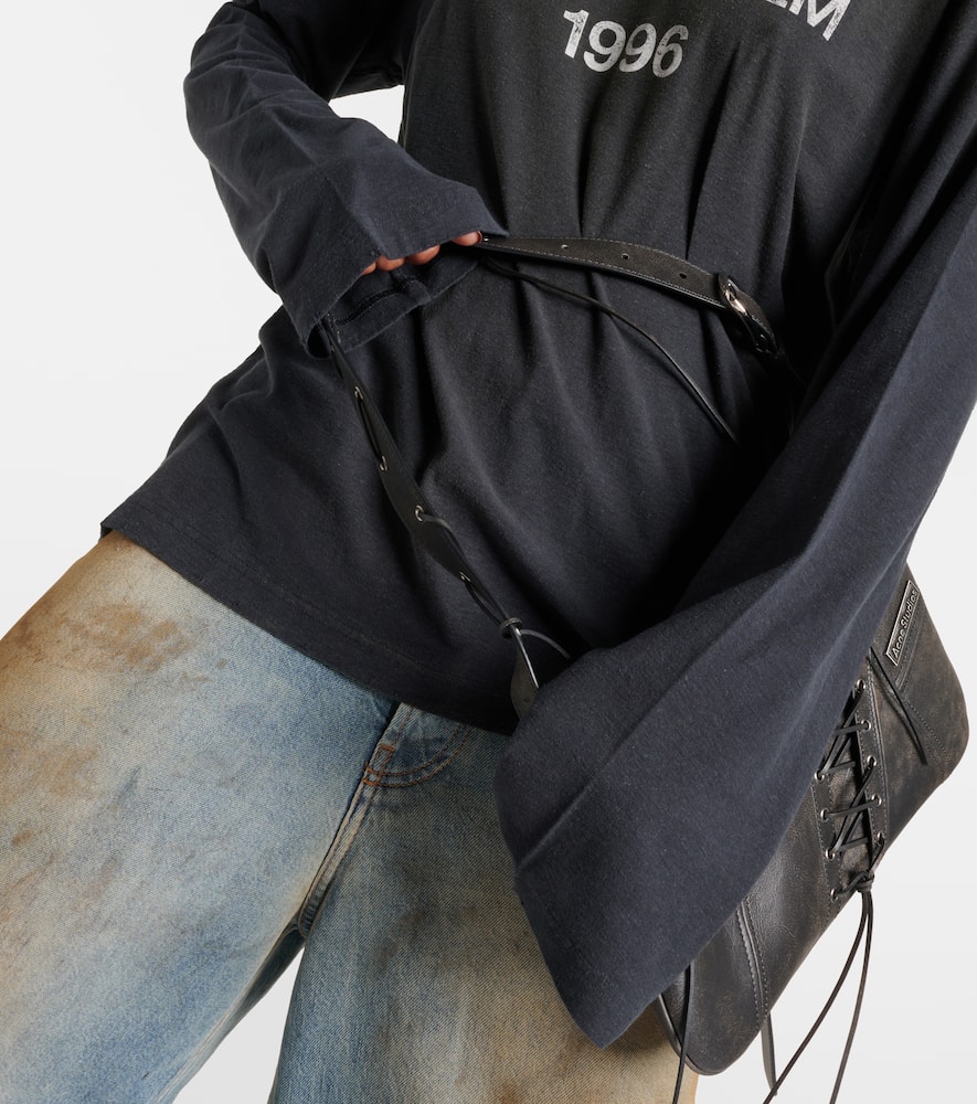 Acne Studios Logo cotton-blend top