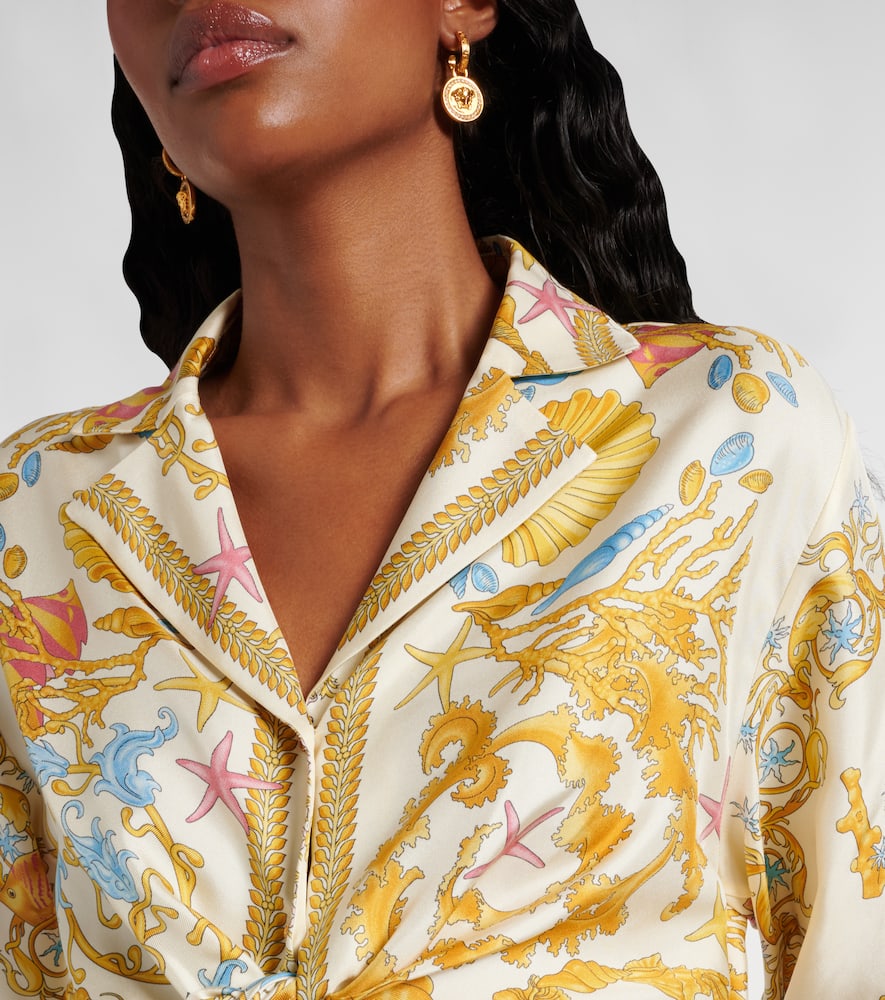 Versace Underwater Barocco crop top