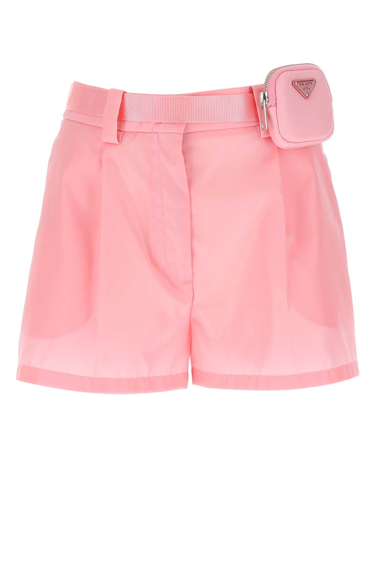 Nylon Bermuda Shorts — Pink