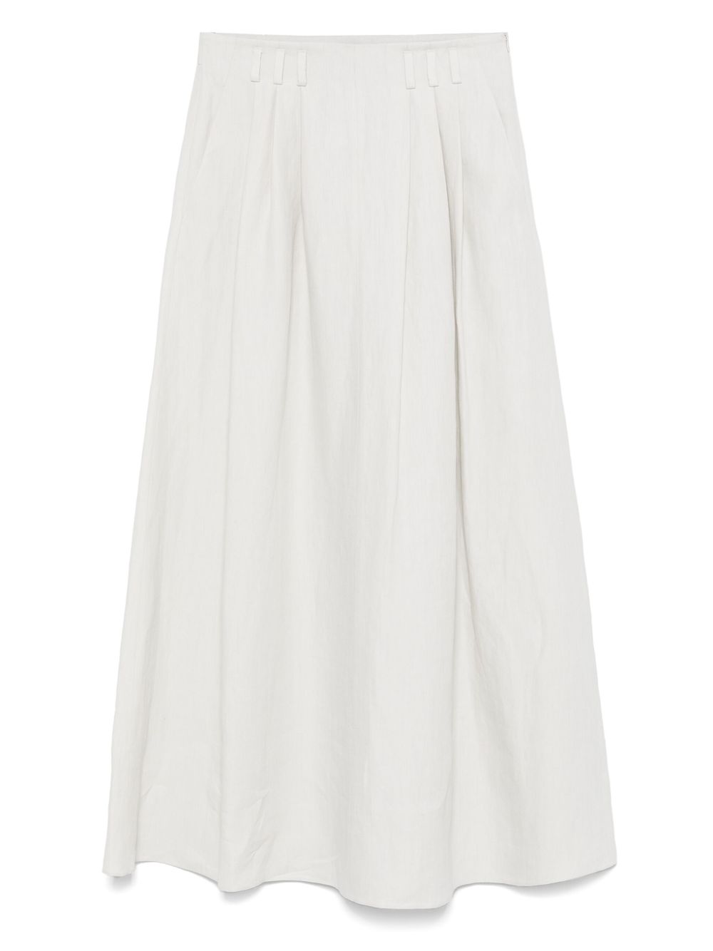 Giorgio Armani linen midi skirt - Grey