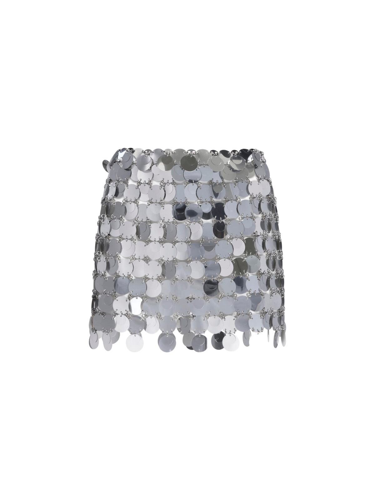 Women's Sculptural Skirt with Steel-Inspired Drape