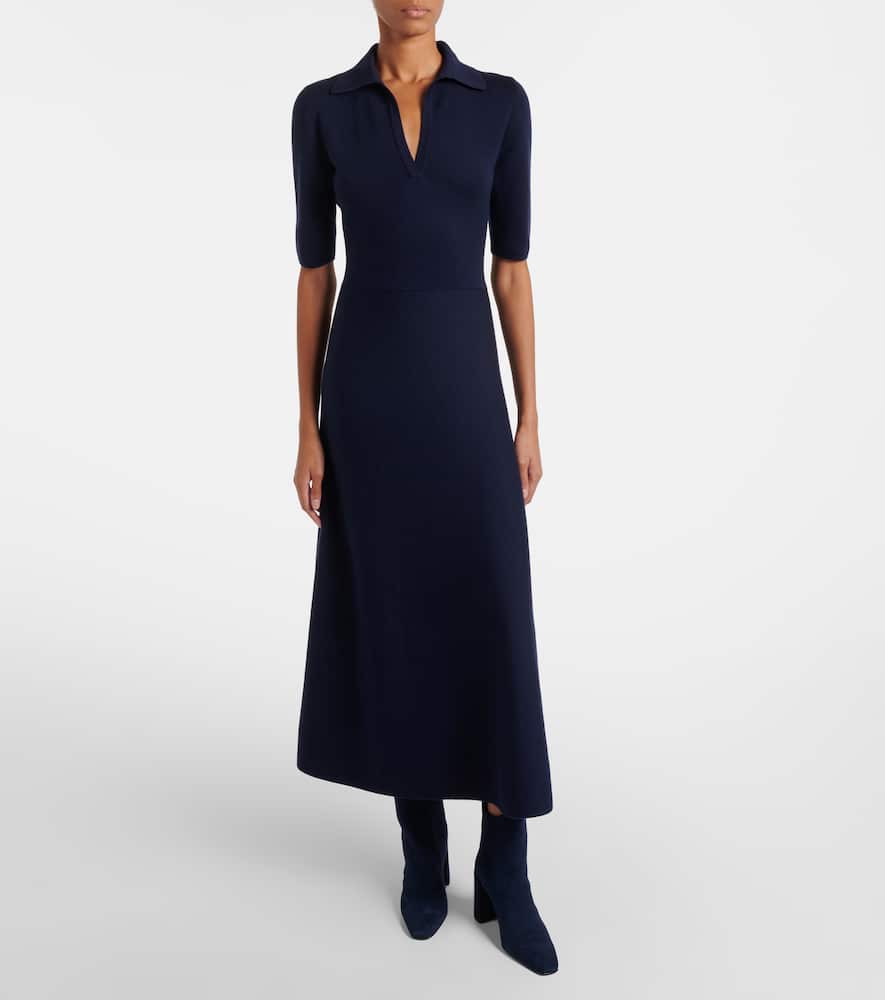 Wool, silk, and cashmere maxi dress