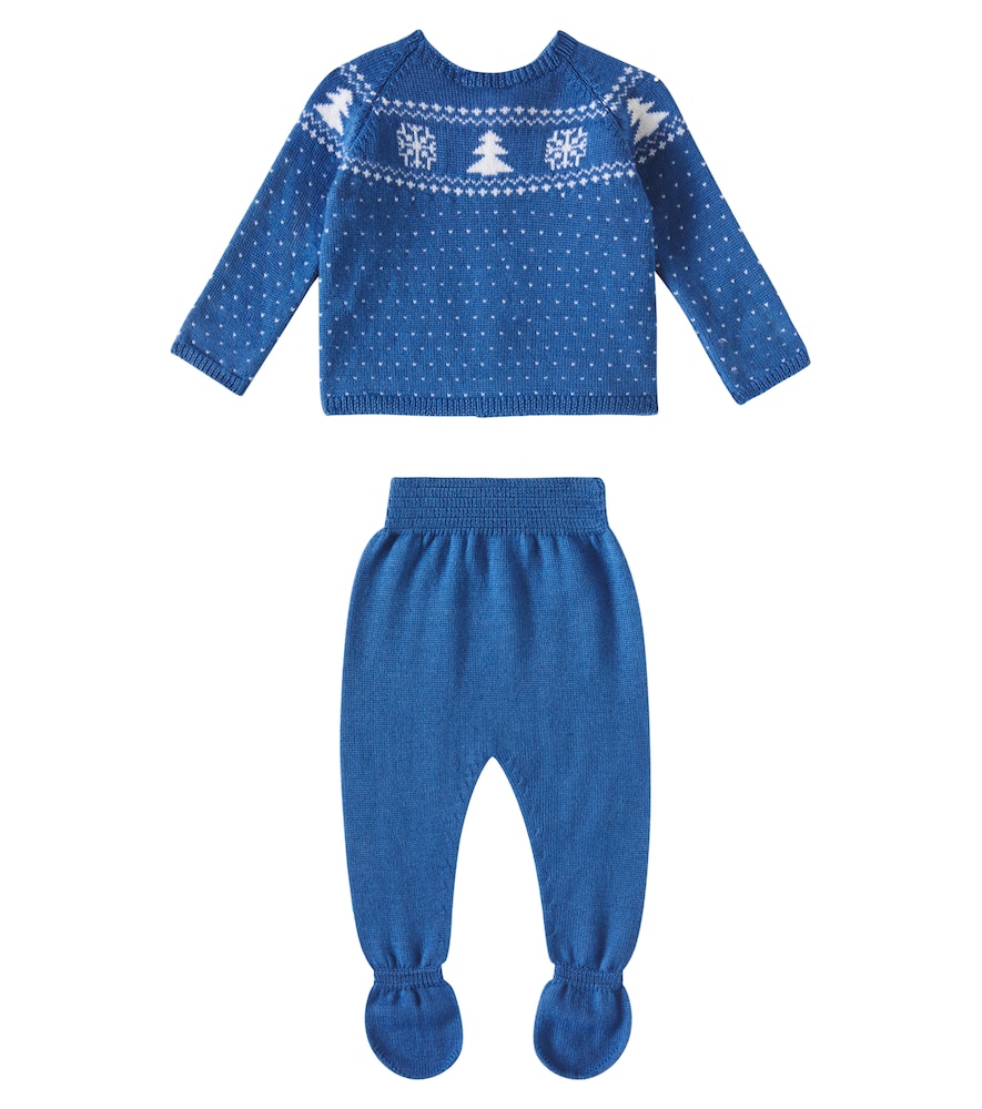 Baby Vincente wool sweater and pants set