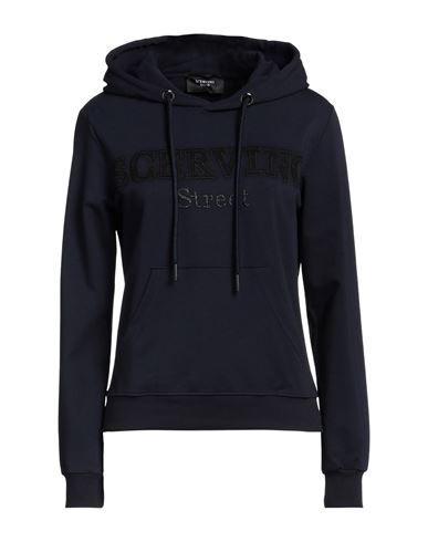 Woman Sweatshirt Midnight blue Size M Cotton, Elastane