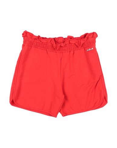 Kid Girl Shorts & Bermuda Shorts Tomato red Size 16 Cotton, Elastane