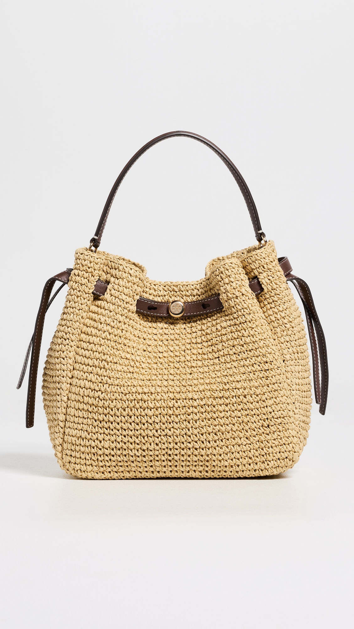Romy Straw Bucket Bag Natural One Size