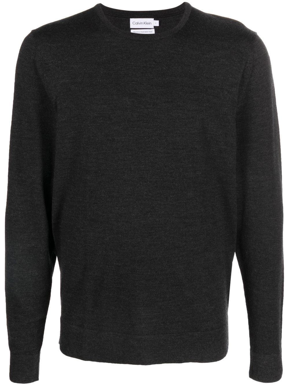 Superior wool crewneck jumper - Grey