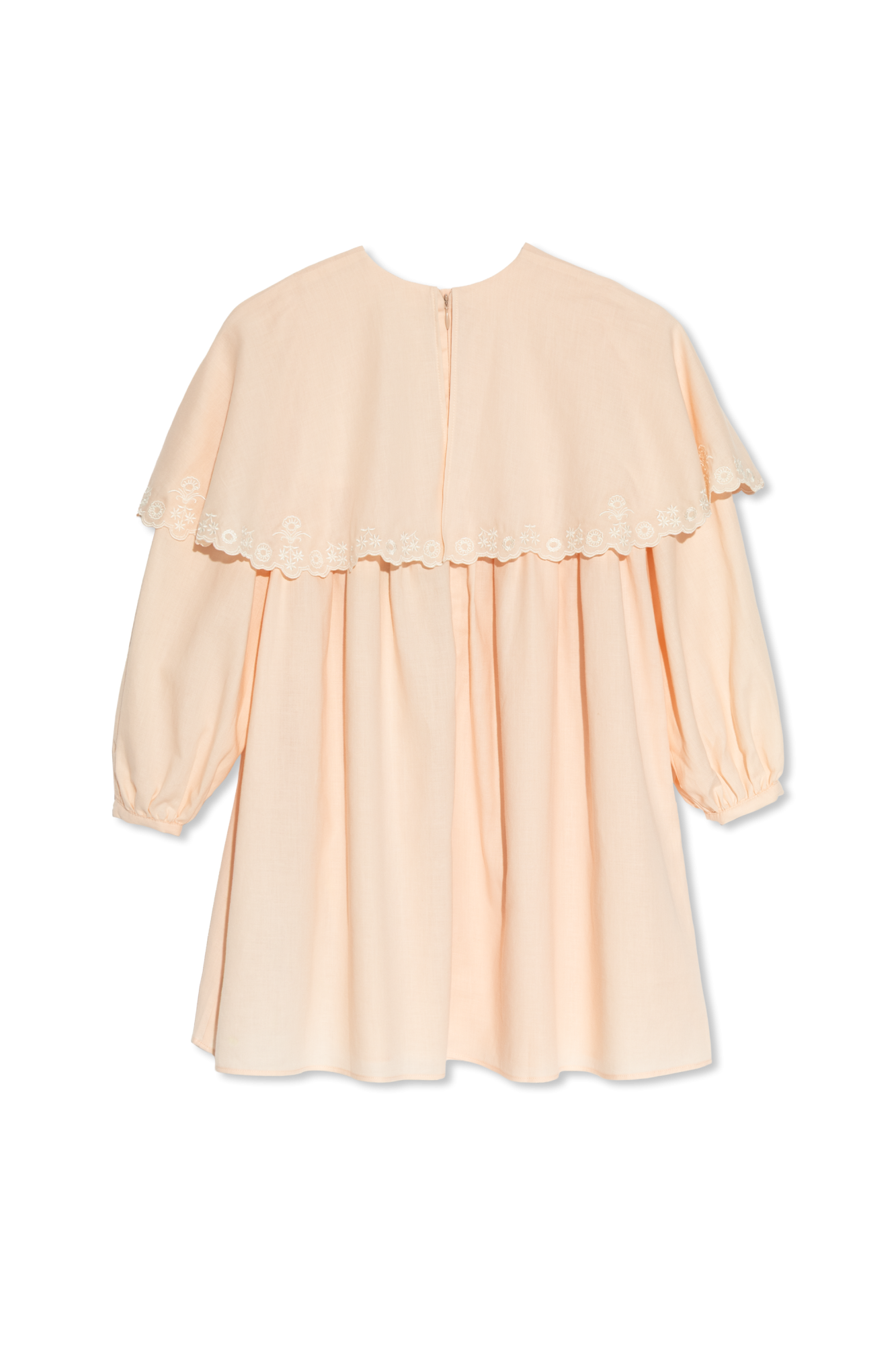 Dress With A Wide Collar, Unisex, Pink