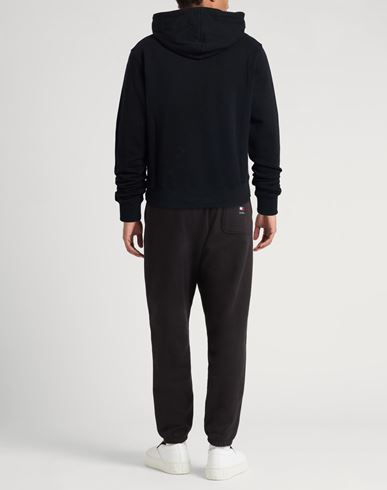 Man Sweatshirt Black Size M Cotton, Elastane