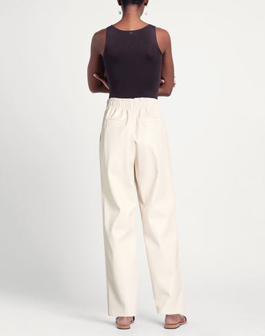 B. yu Woman Pants Beige Size M Polyester, Polyurethane