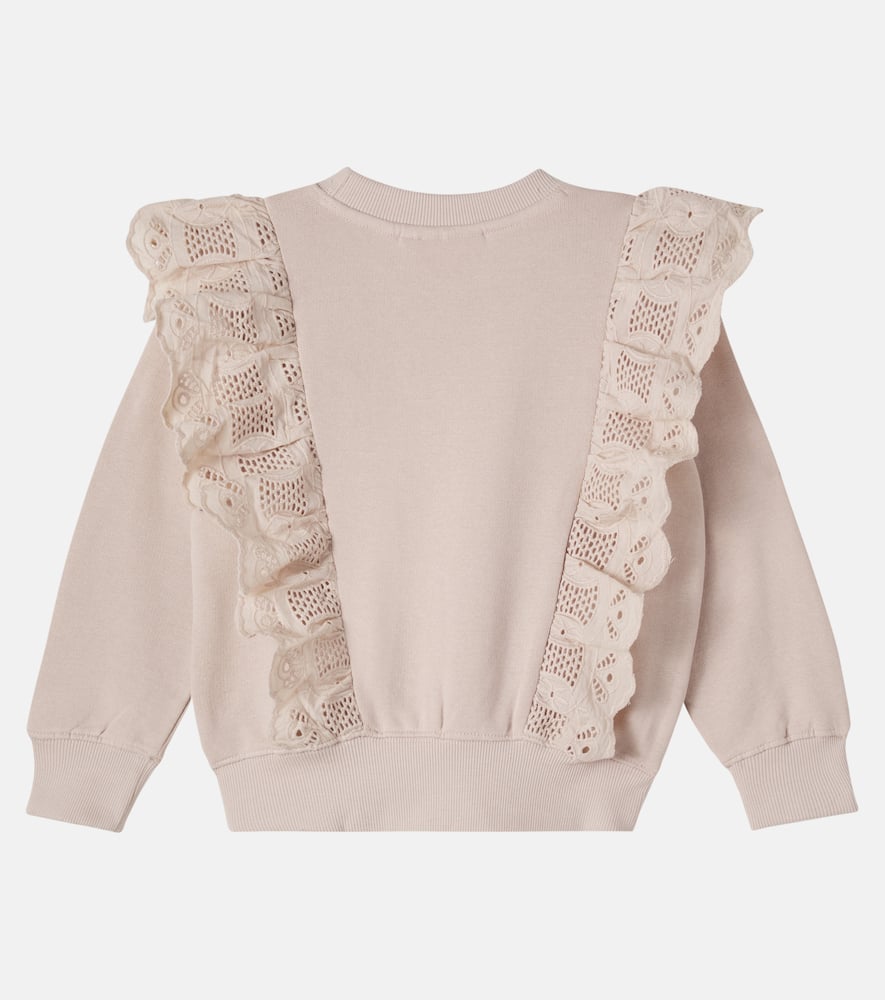 Maro lace-trimmed cotton jersey sweatshirt