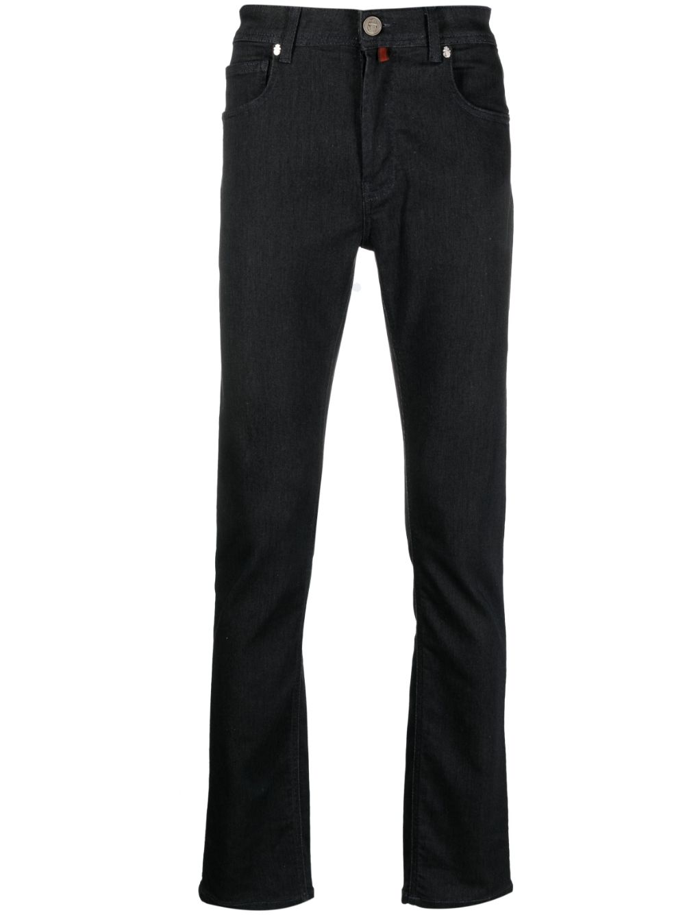 Mid-rise straight-leg jeans - Blue