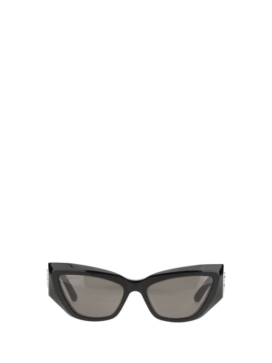 Black Acetate Signature Butterfly Sunglasses