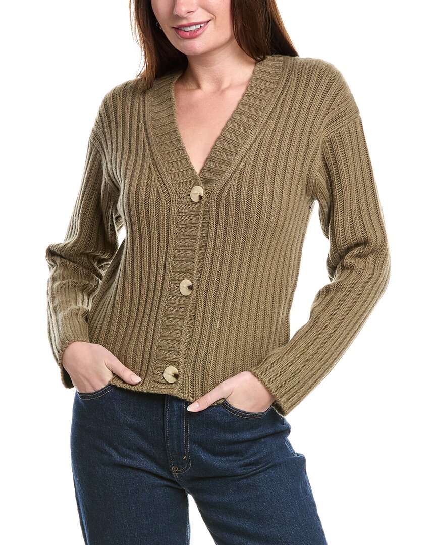 Chunky Rib Wool & Cashmere-Blend Cardigan
