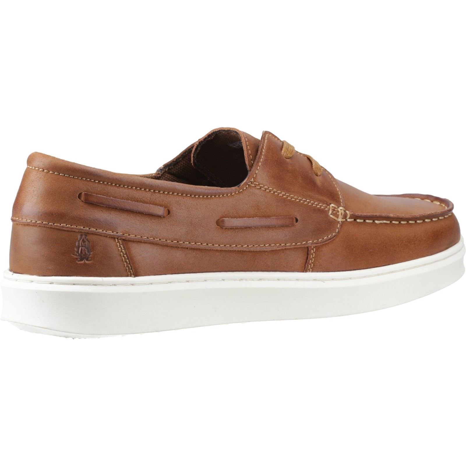 Hush Puppies Madden Boat Shoe Leather Men's Tan Boat Shoe