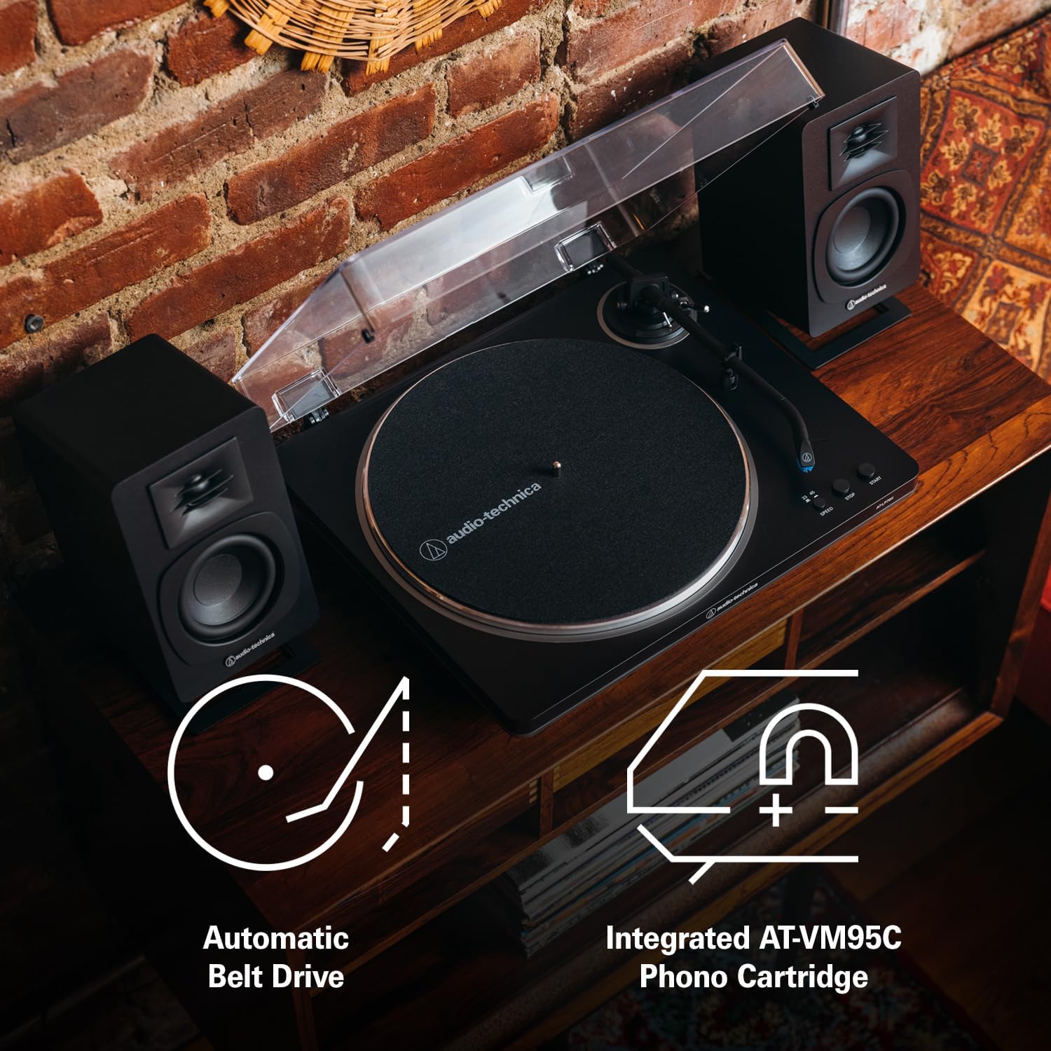 Audio-Technica AT-LP70X-BZ Automatic Turntable (Black/Bronze)