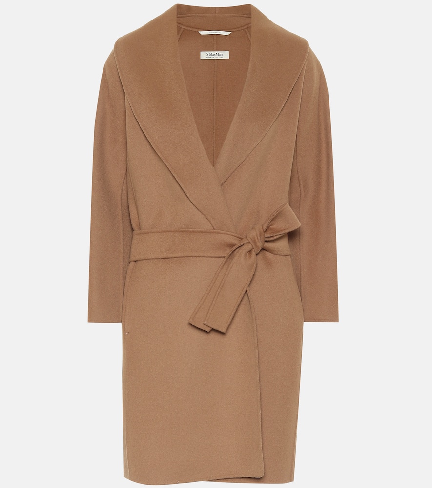 Messi belted virgin-wool coat