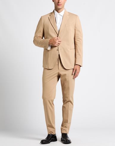 At. p.co Man Suit Beige Size 34 Cotton, Polyamide, Elastane