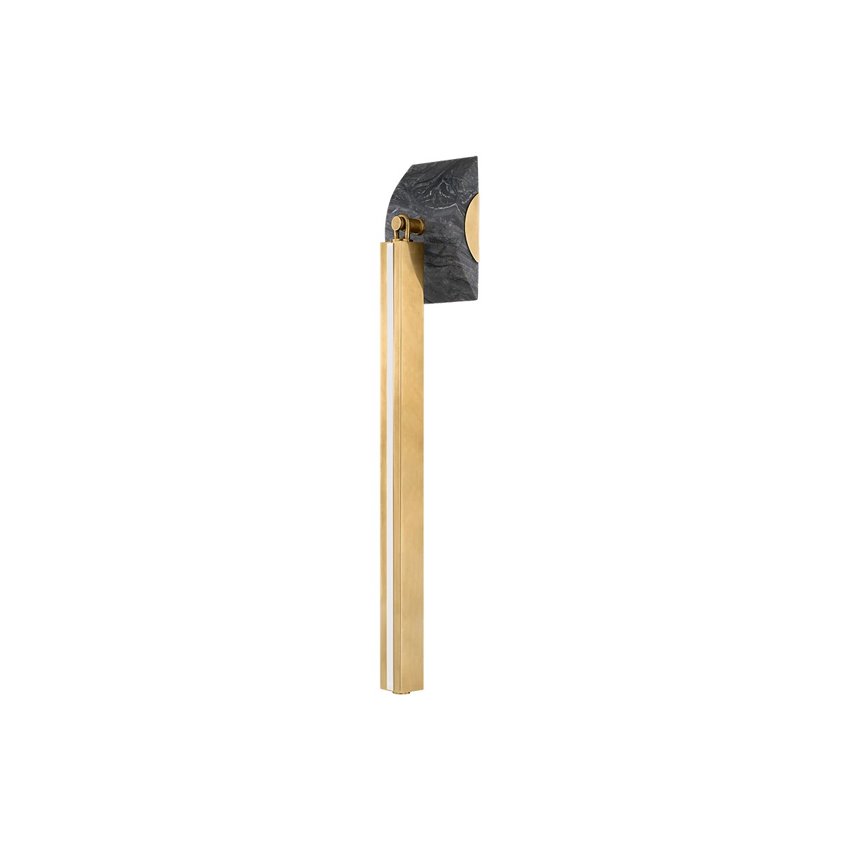 Vintage Brass LED Wall Sconce from the Silja Collection