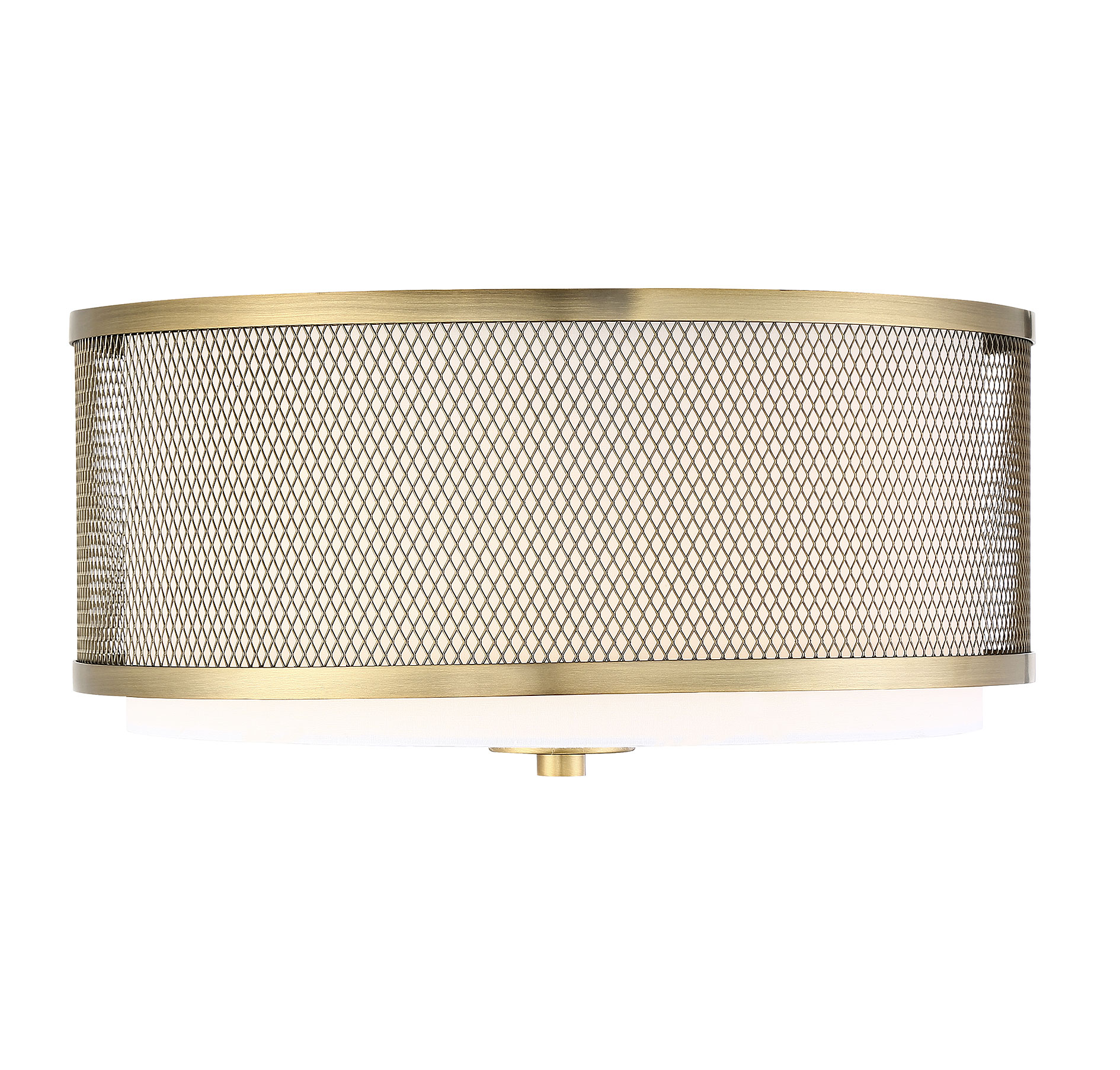 Trade Winds Fremont 3-Light Ceiling Light in Natural Brass - TW60018NB