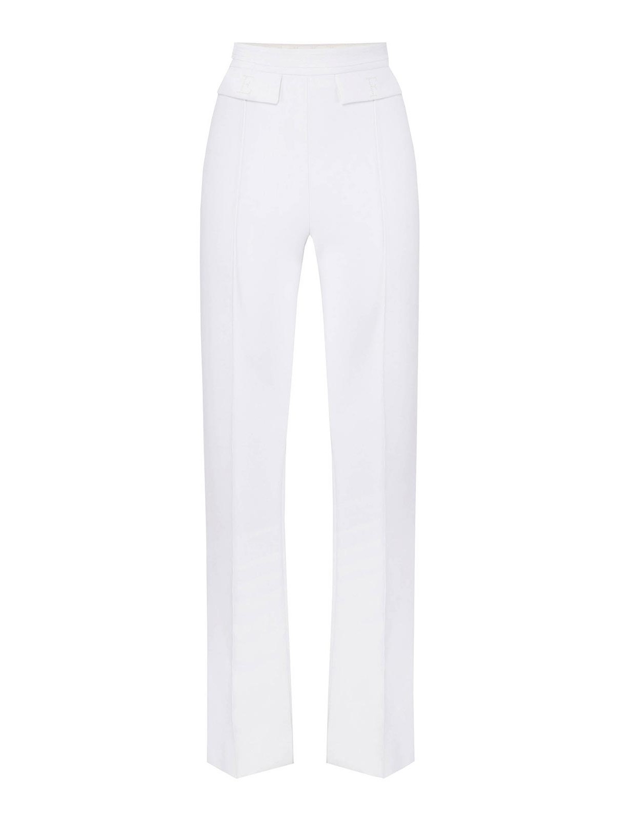 Elisabetta Franchi - wide leg trousers belt loops side pocket