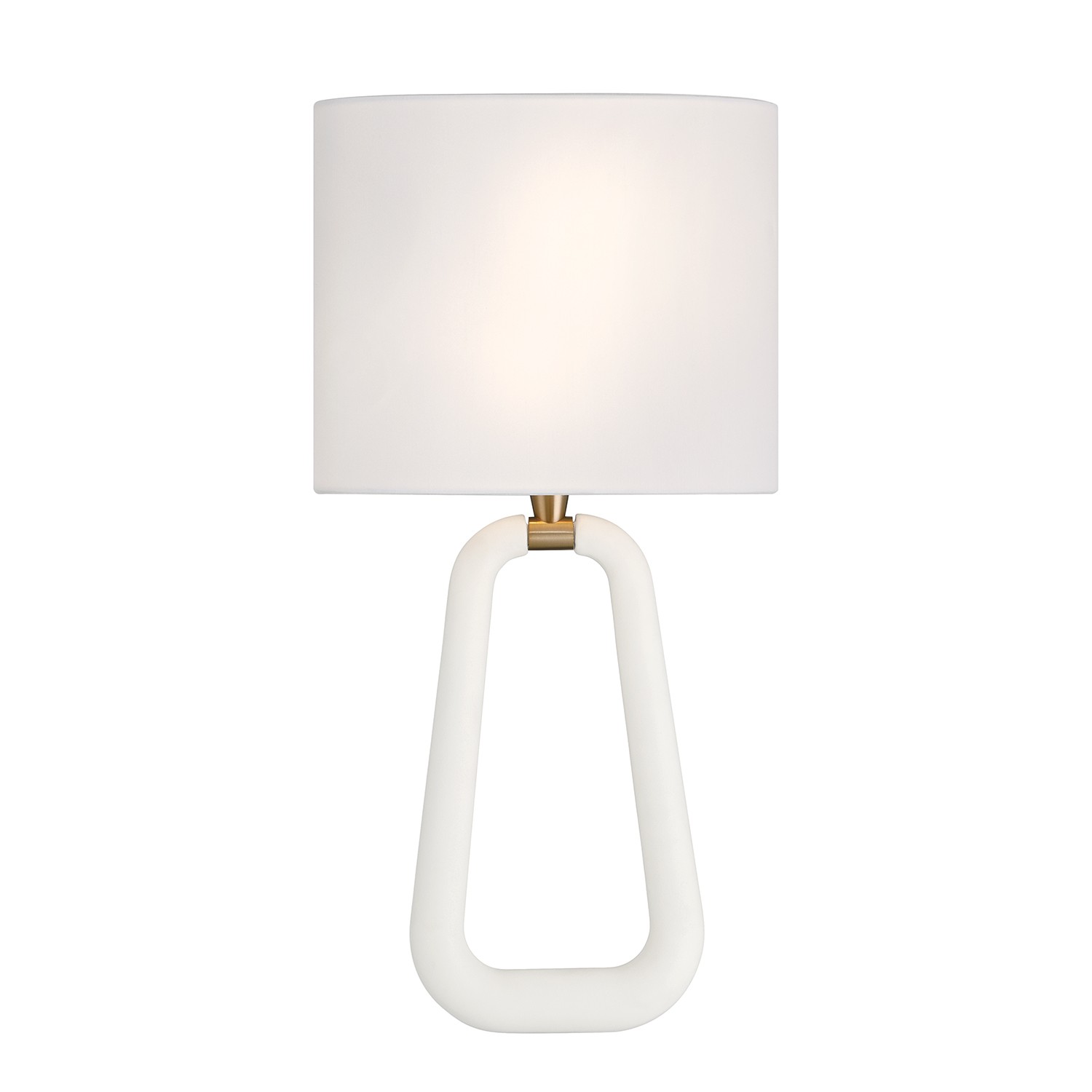 Aged Brass + Matte White Wall Sconce from the Jori Collection