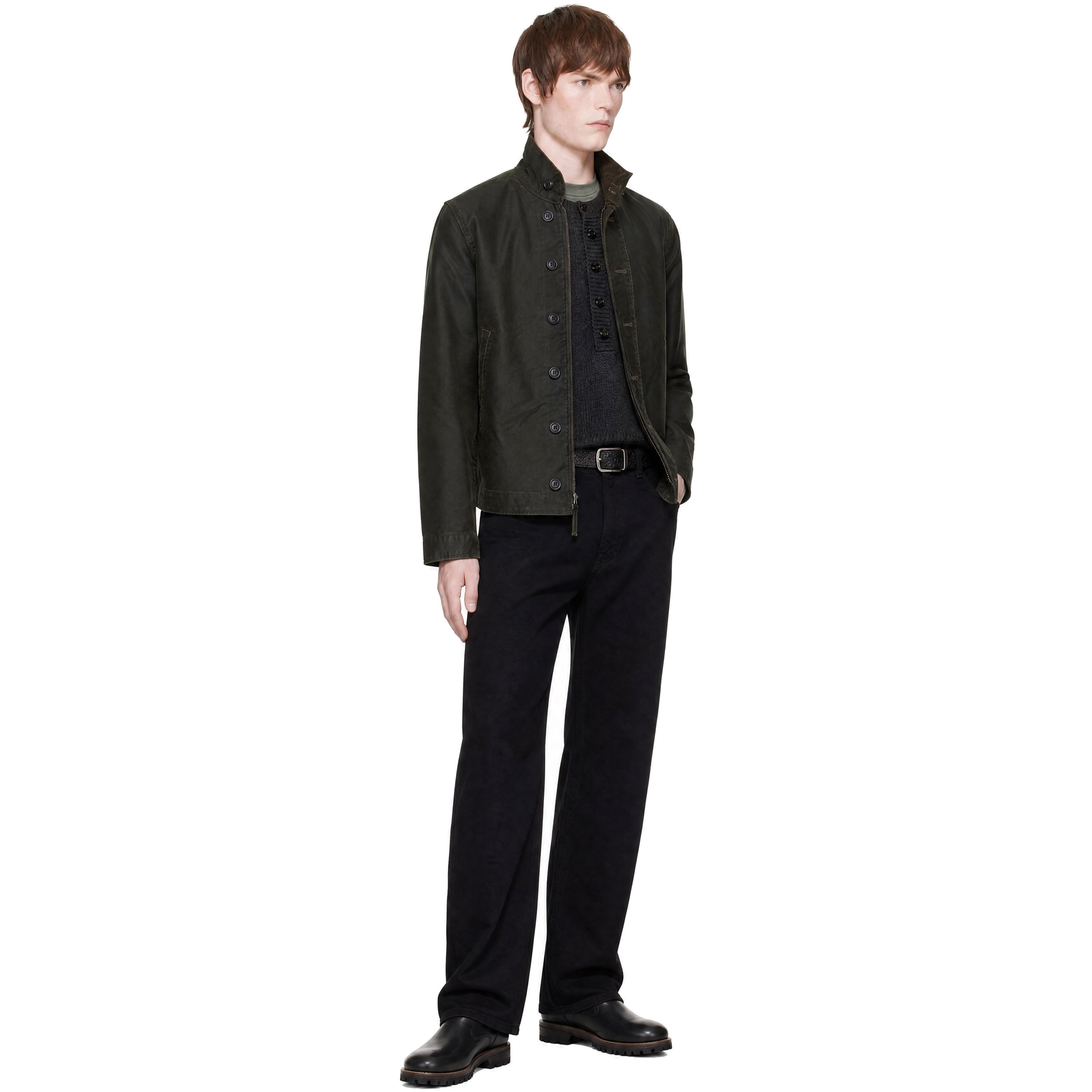 Black Cotton Bower Deck Jacket