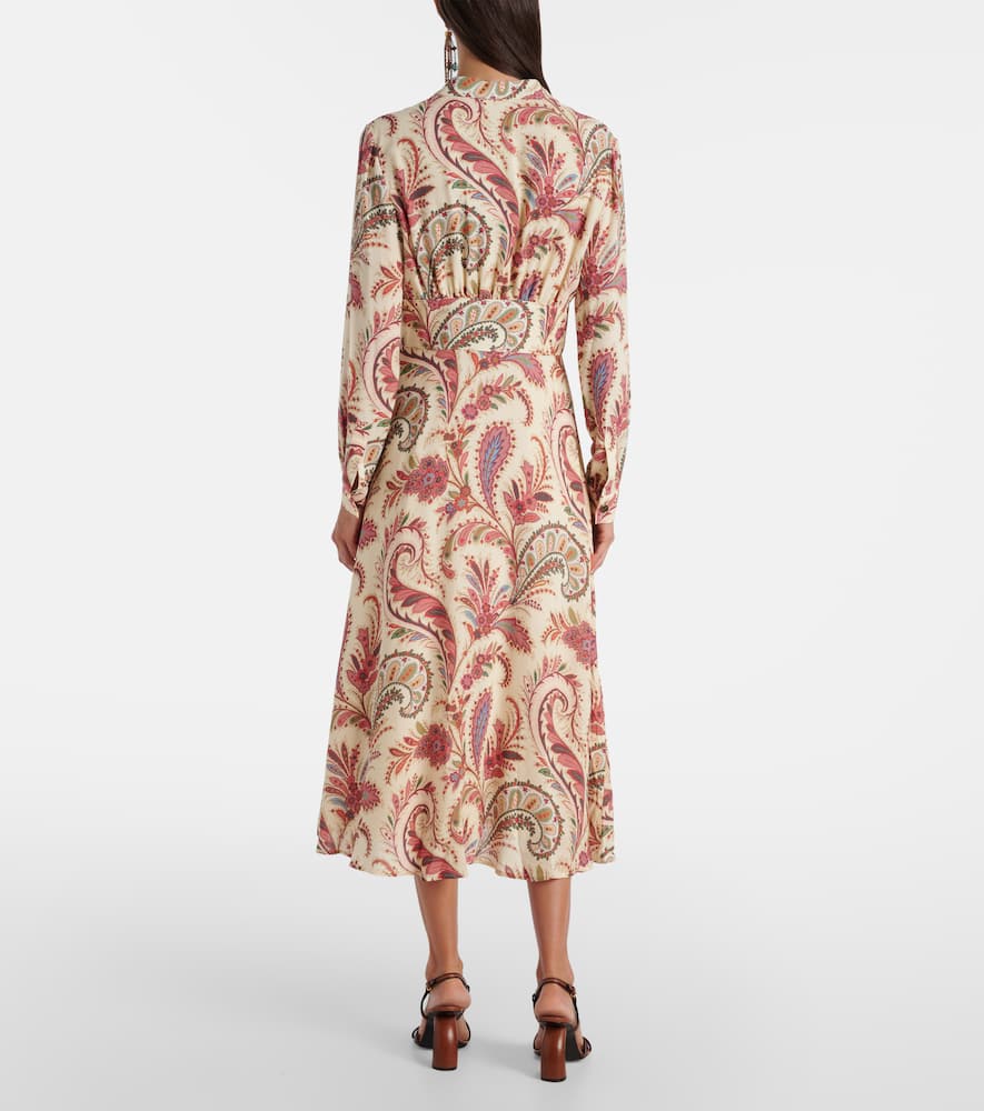 Paisley shirt dress