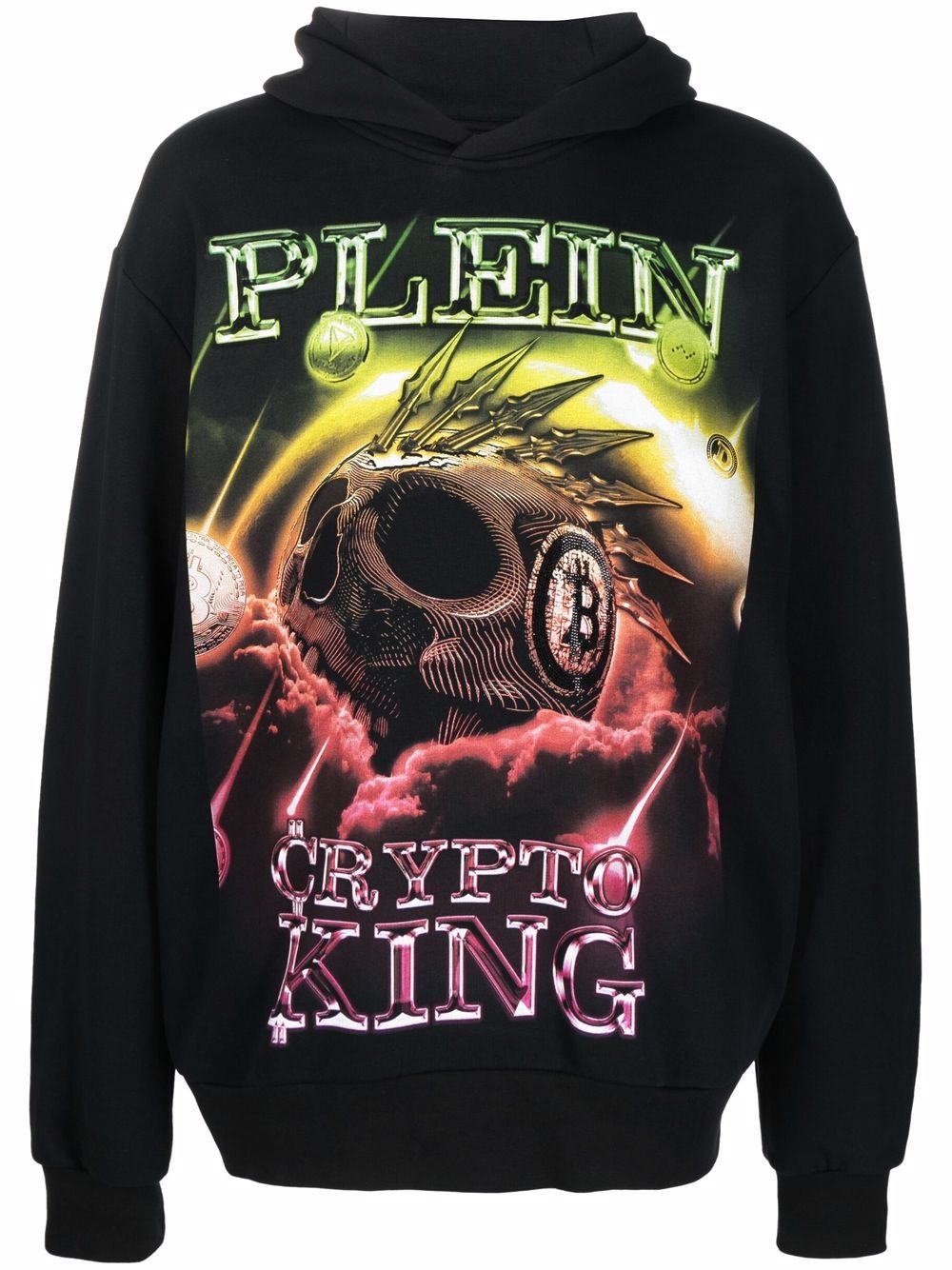 'Crypto King' hoodie - Black
