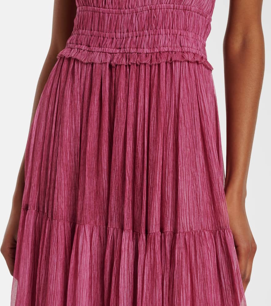 Freesia silk chiffon gown