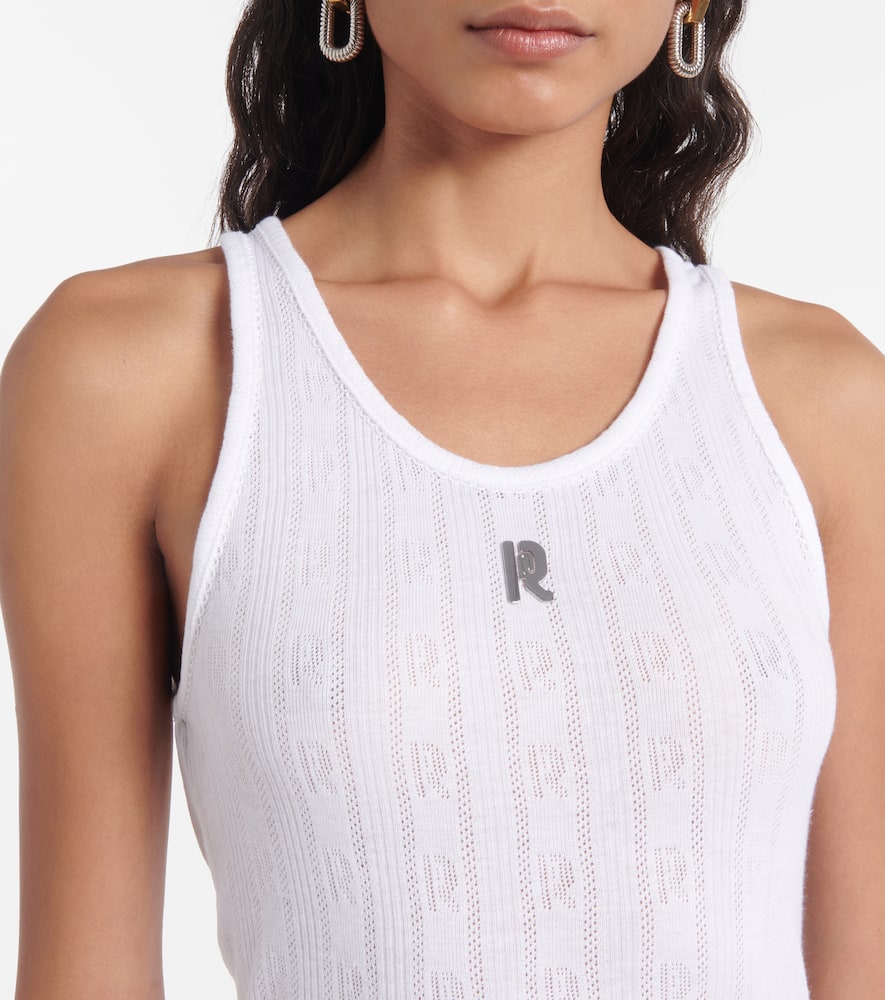 Semi-sheer cotton T-shirt